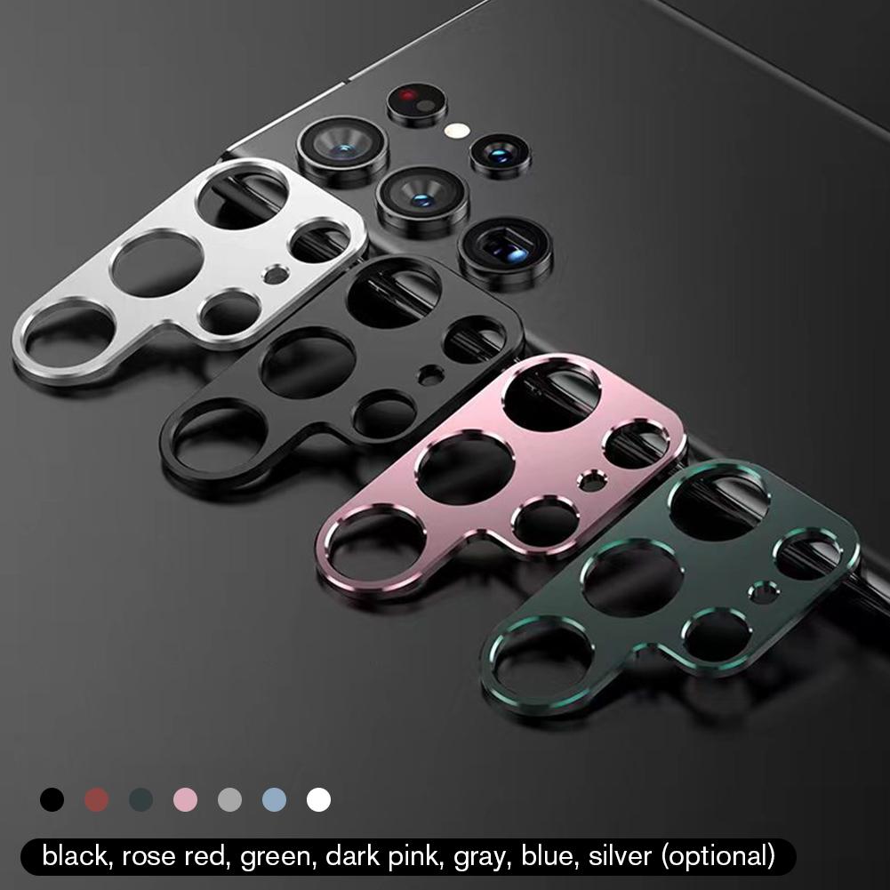 

Metal Camera Cover Lens Frame For Samsung Galaxy S22 Ultra Rear Lens Cover Case Camera Screen Protector For Samsung S22ultra синий