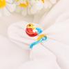 Adjustable Sewing Hook Peacock Yarn Guides Knitted Ring Sewing Accessories Crochet Loop Open Ring
