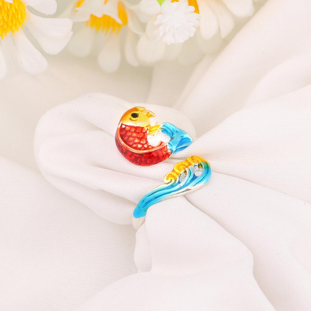 Adjustable Sewing Hook Peacock Yarn Guides Knitted Ring Sewing Accessories Crochet Loop Open Ring