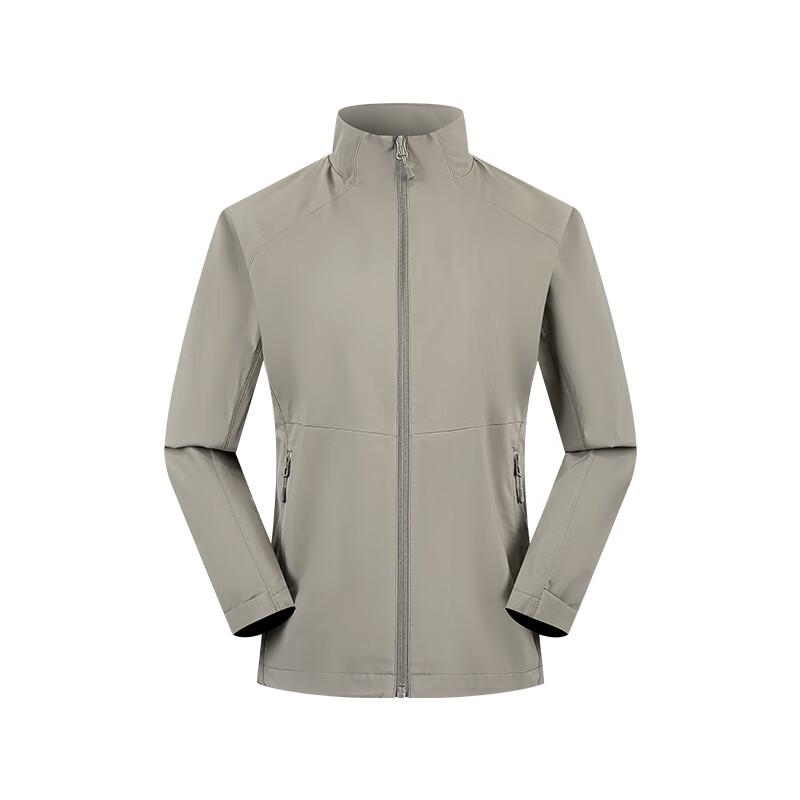 Qiaogerei Unisex Stand-up Collar Windbreaker Jacket