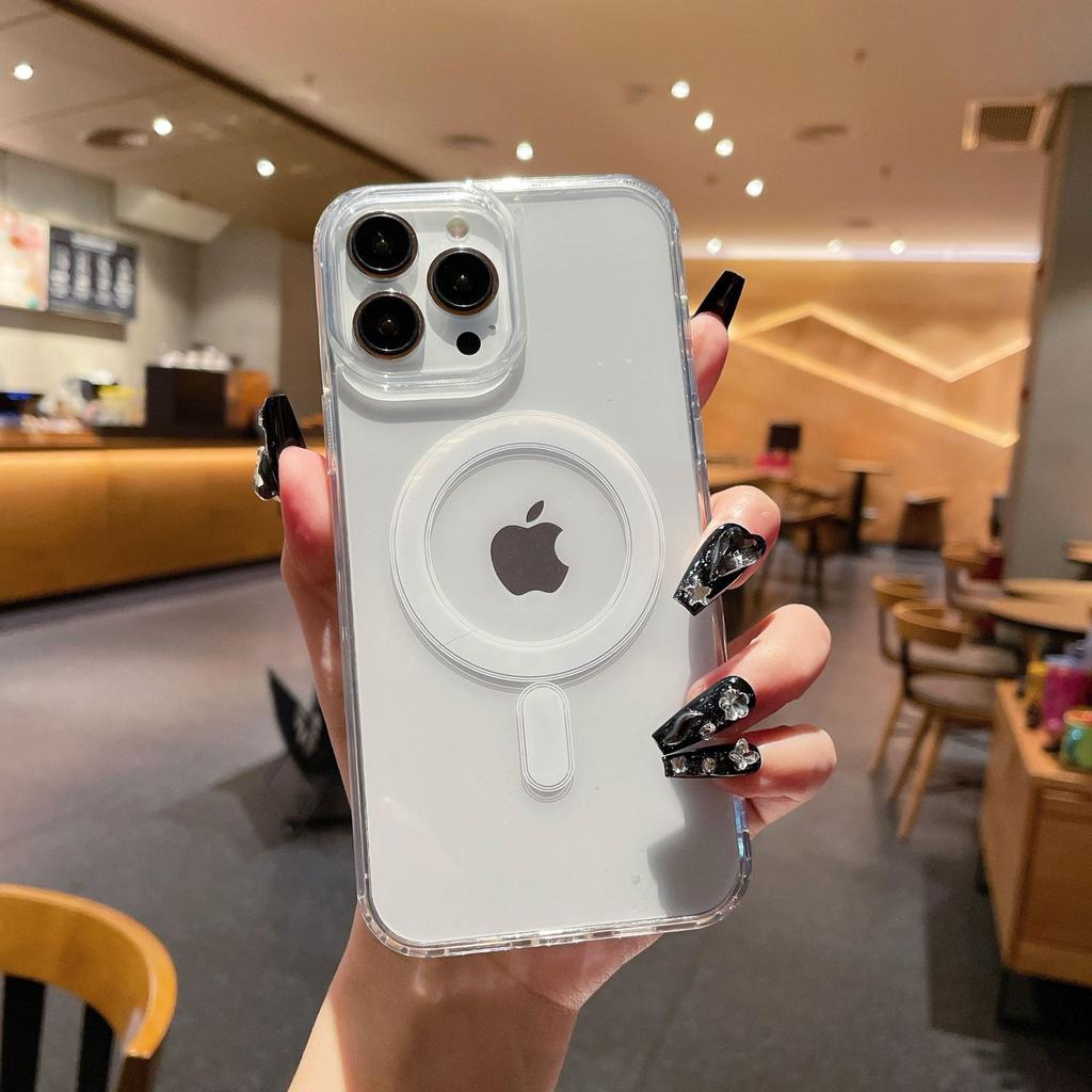 All-inclusive 15 Anti-fall Phone Case for IPhone 15 for For IPhone 16 Promax for Apple Transparent Magnetic Phone Case