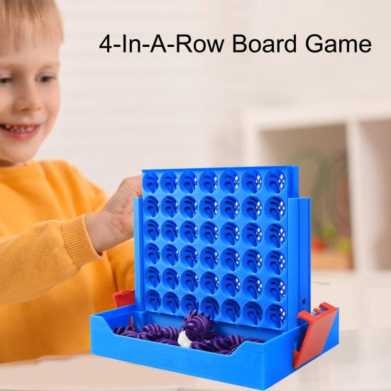 4-In-A-Row Board Game with 3D Printed Spiral Chess Connecting Four Strategy Game Parent-child Interactive