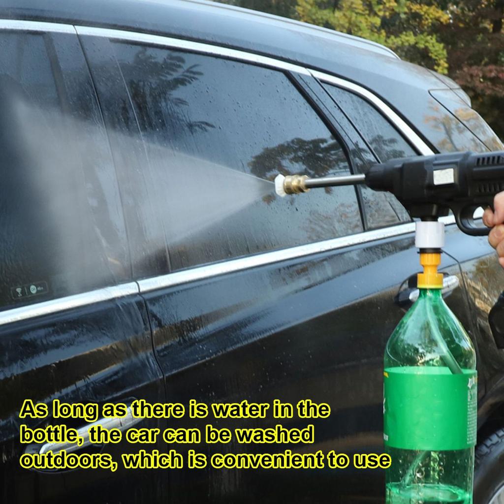 2000W Cordless Portable Car Washer Spray Water Gun   Car Wash Cleaner Machine Pressure Water Nozzle Cleaning Machine Kit with 2 Battery