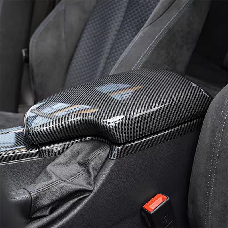 ABS Carbon Fiber Center Console Lid Armrest Box Trim Protective Cover For BMW 3 4Series3GT F30 F31 F34 F36 320i Car Accessories