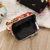Vintage Floral Coin Purse Ethnic Style Iron Mouth Clip Change Money Organizers PU Cash Pouch Gift Bag