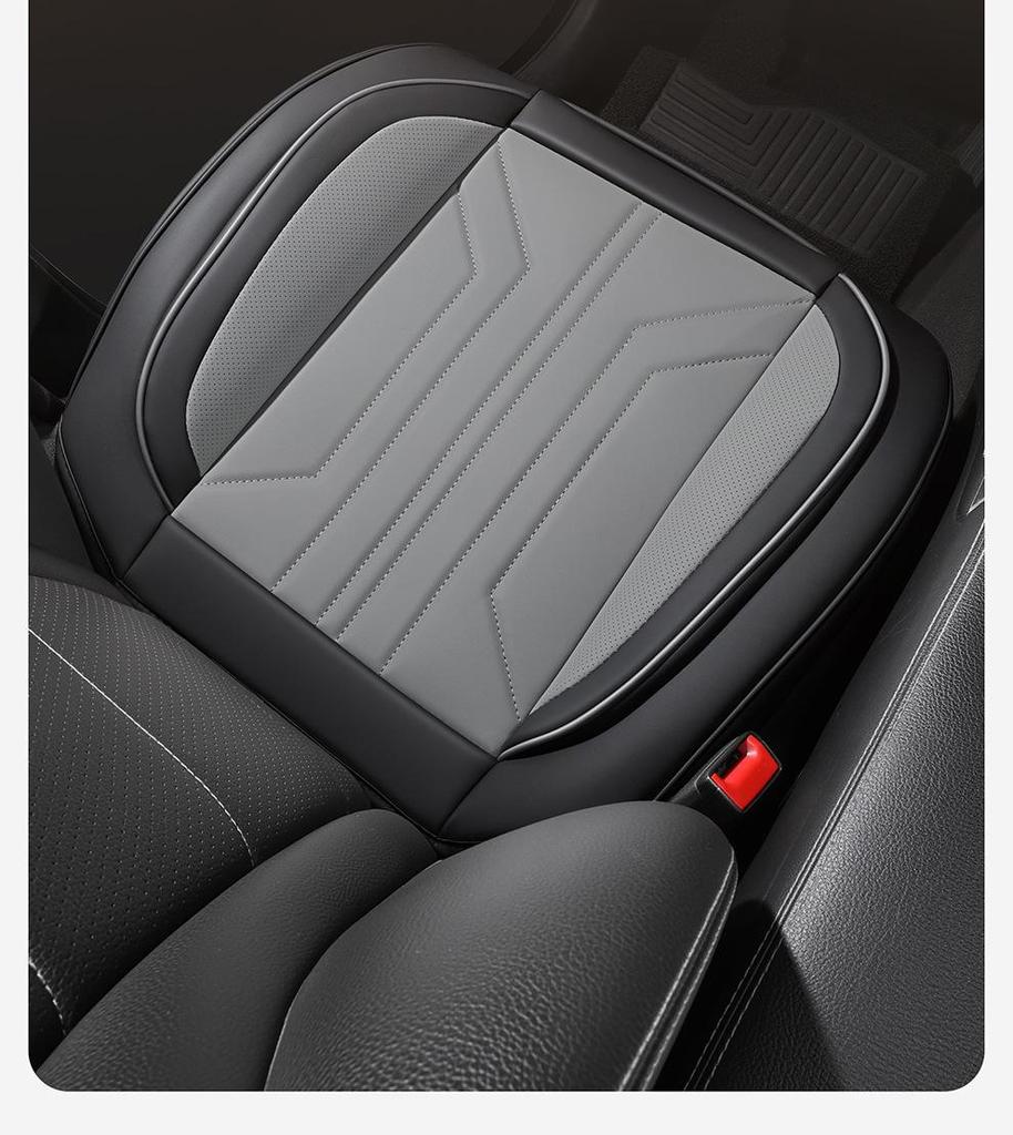 Universal All-Season Leather Car Seat Cushion for SUVs, Off-Road, Sedans, and Trucks