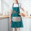 Resistant Oil Waterproof Polyester Oxford Stripeds Apron Wipe Kitchens Hand