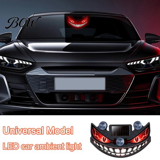 Einfach zu installierendes Saugnapflicht, Solare Auto-Fensterleuchte, Dynamische blinkende LED-Lampe, Automatischer Außen-Glow, Kabelloses Dämonenauge, Atmend