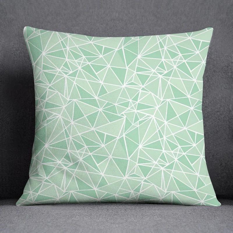 Mint Green Fresh Pillow Gift Home Office Decoration Bedroom Sofa Car Cushion Cover case