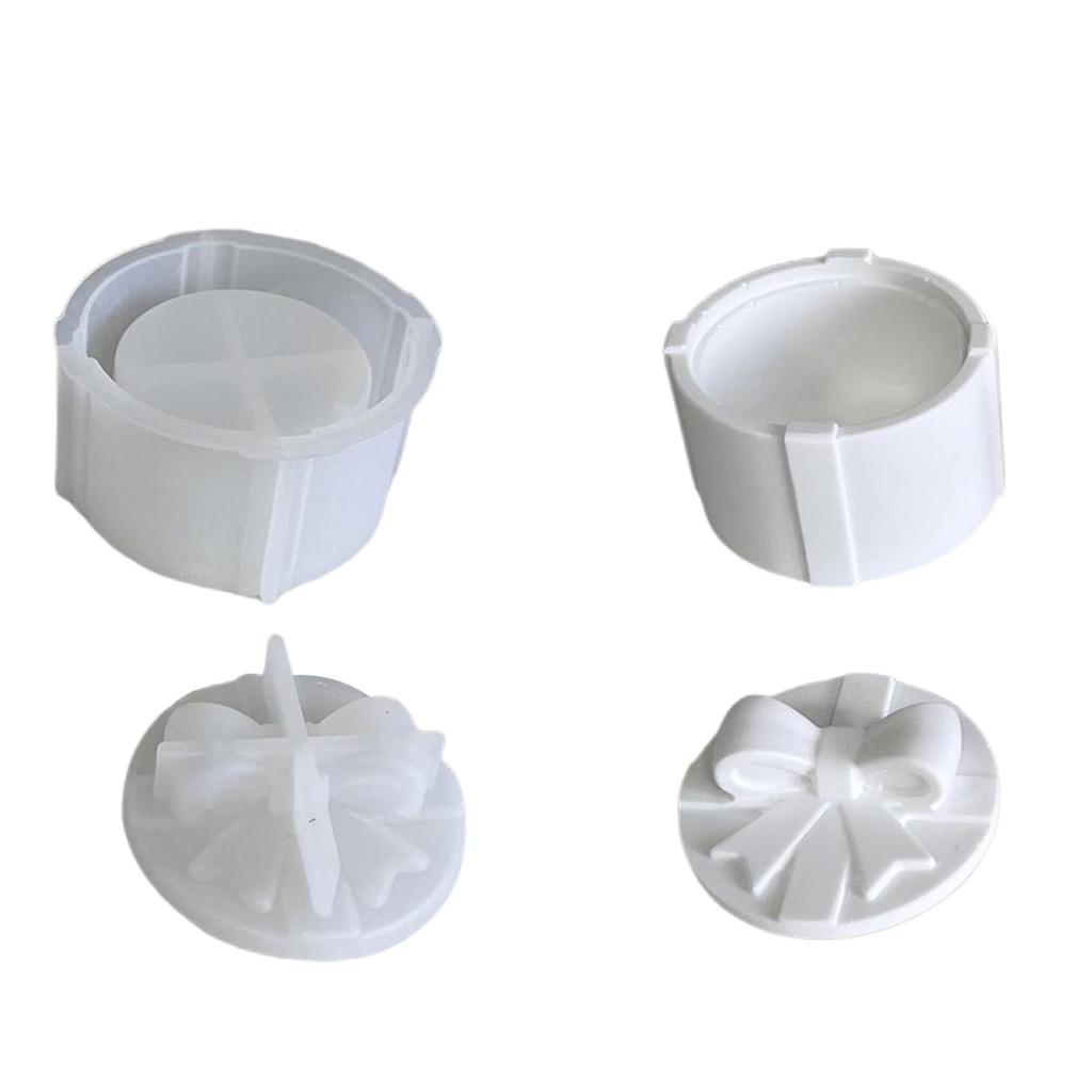 DIY-Harz-Bastelform-Set, Schmuck-Organizer, Silikon-Geschenkbox-Formen für Heimdekorationen und Geschenk-Aufbewahrungsbox mit Deckel