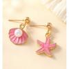 Trendy Imitation Pearl Earrings for Women Geometric Starfish Earrings Wedding Jewelry