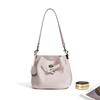 2026 New Fashionable Soft Leather Bucket Bag All-match Cross-body Women's Simple Niche Design Single Shoulder Genuine
