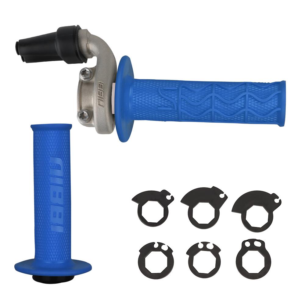 NIBBI Motorcycle Handlebar 22mm Lock-on Grips Aluminum Throttle Control Base for KTM XCF EXCF SXF350 500 Husqvarna FC Motocross