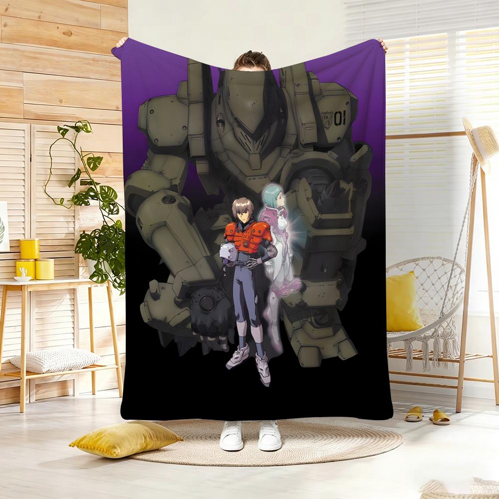 Scifi Mecha Anime G-Gasarakis Throw Lightweight 240G Flannel Blanket Soft Skin-Friendly For Summer Cooling