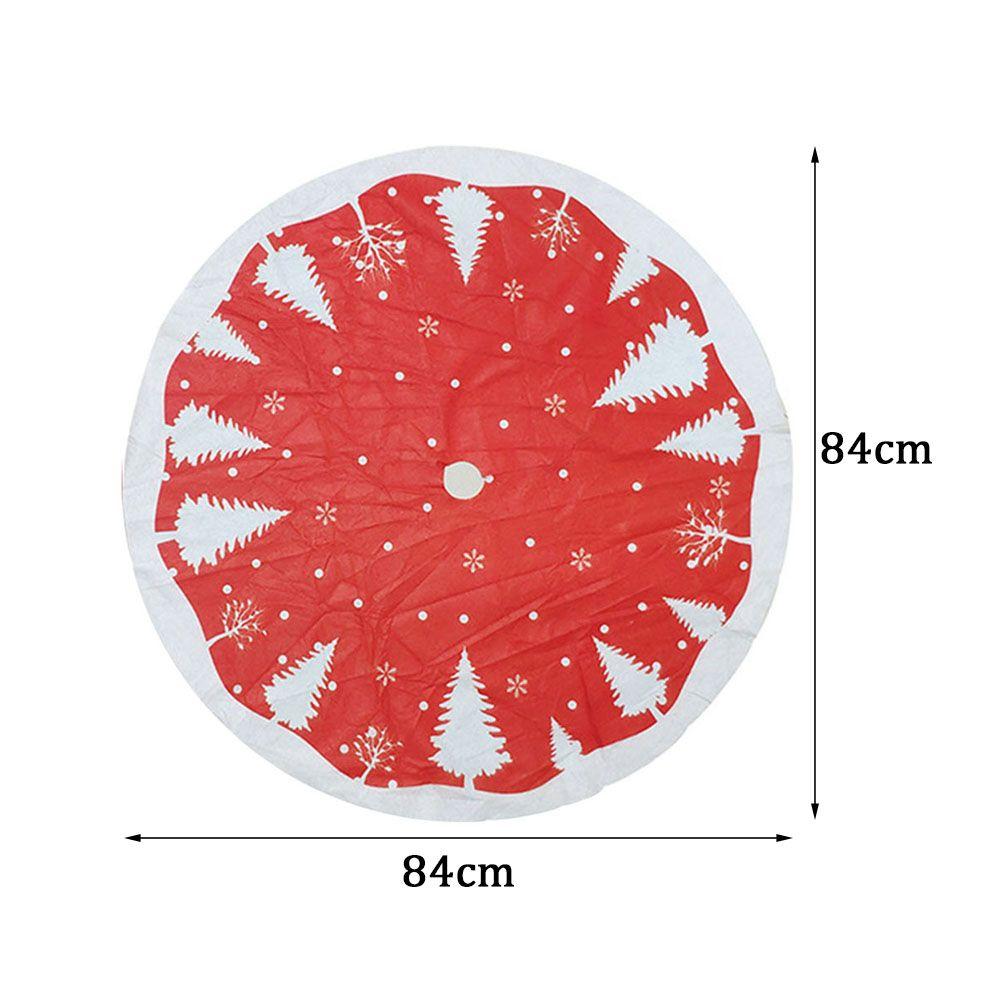 Party Decor Happy New Year Christmas Tree Skirt Xmas Floor Cover Carpet Floor Mat Outdoor Blanket