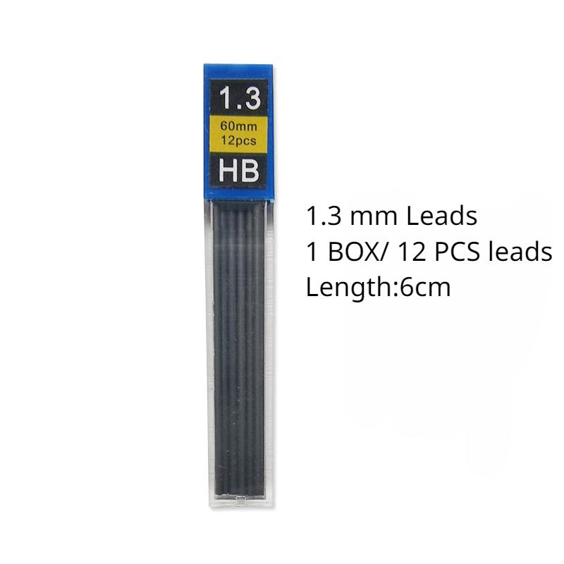 

1-12Pcs 0.3 0.5 0.7 0.9 1.3 2.0mm HB Replacement Refill Leads Refill for Mechanical Pencil Drawing Automatic Pencils Stationery