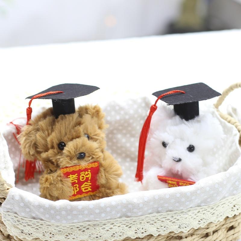 Creative Bag Hanging Decoration Keychain Pendant Holding Card Doctor Bear Small Pendant Bear Doll Plush Toy