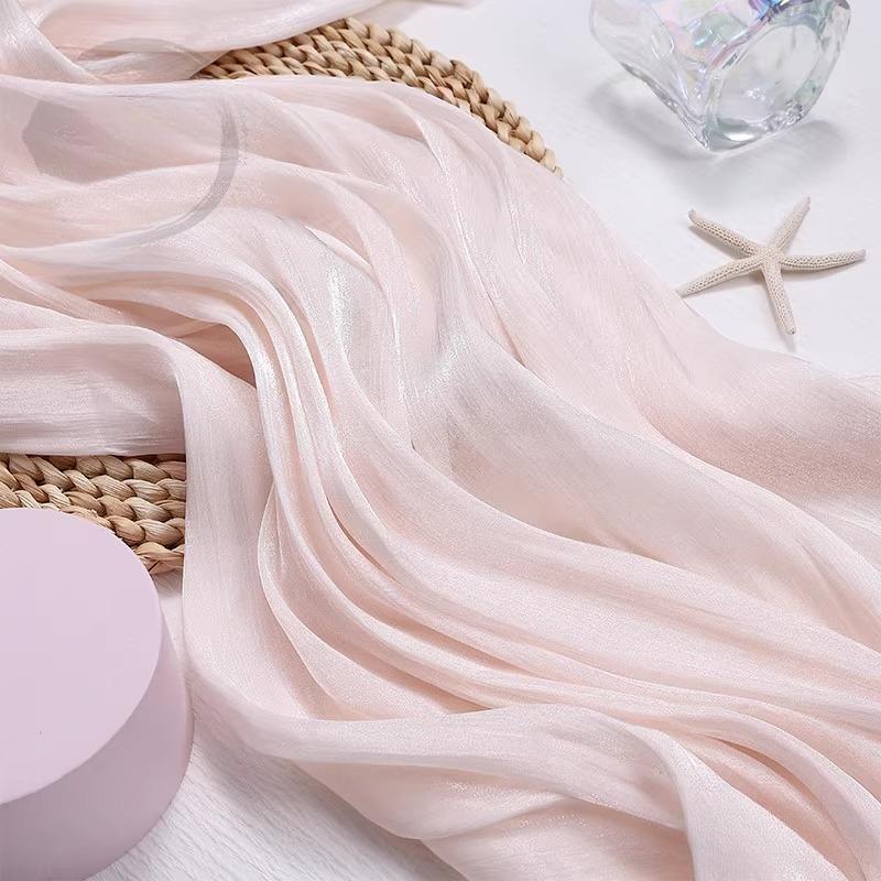 100x150cm Glitter Organza Fabric for Dress Skirt Shirt Clothing Diy Sewing Shiny Cloth Smooth Comfortable Textile