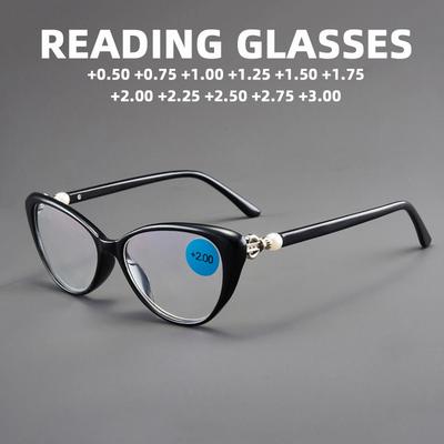 Zarif Bayanlar Kedi Gözü Okuma Gözlüğü Kadın Presbiyopi Gözlüğü Erkek Okuyucu Yaşlı +0.50+0.75+1.0+1.25+1.50+1.75+2.00+2.50+2.75