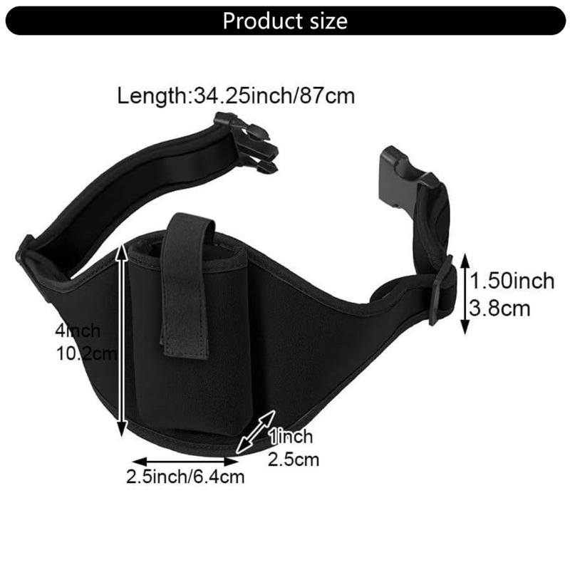 Adjustable Belt For Wireless Microphones Holder Sweat Absorbent Comfort Fit Waist Portable Design For Active Use