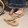 Coole Hausschuhe dicksohlige Reise am Meer Urlaub Wind Strandschuhe Damen 2025 Sommermode vielseitig bequem Flip-Flops Damen