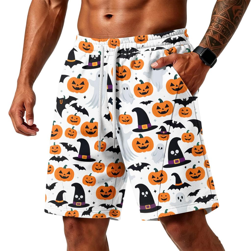 Men's Layer Loose Shorts with Pockets - Gym Training Workout Shorts for Beach, , Running, Casual Everyday Wear