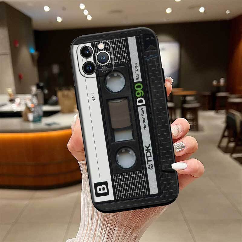 Cassette Vintage Tape Phone Case for Redmi Note 12 12S 12C 13 13C 13R 14 14S 14R 14C 11A 13X A3 A3X A4 A5 Pro Max Plus