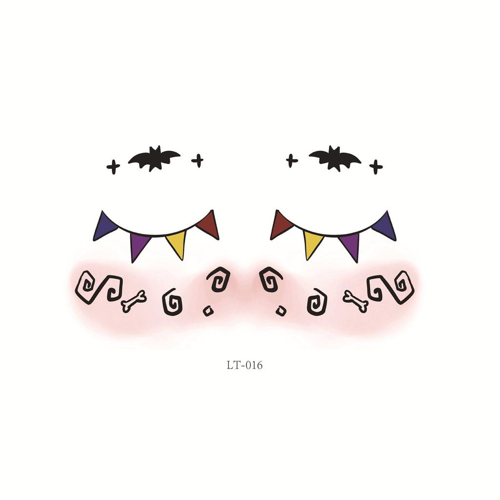 Halloween Gesicht Augen Aufkleber Eye Liner Lidschatten Temporäre Aufkleber Aufkleber Für Frauen Mädchen Halloween Kostüm Cosplay Bekleidung Zubehör Party