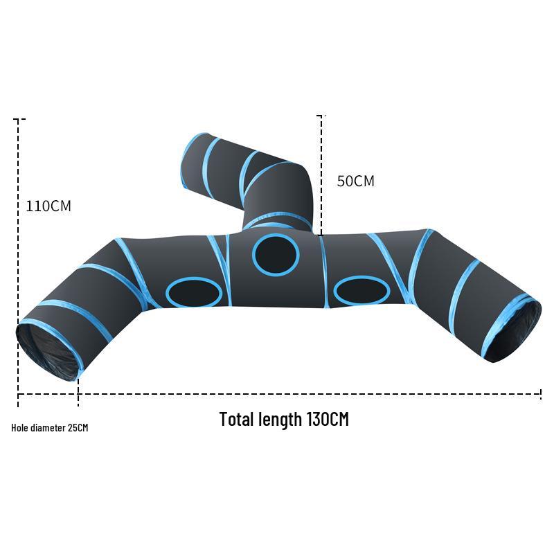 Polyester Kitten Cat Tunnel Teaser Toy - Self-Play, Four Seasons Universal