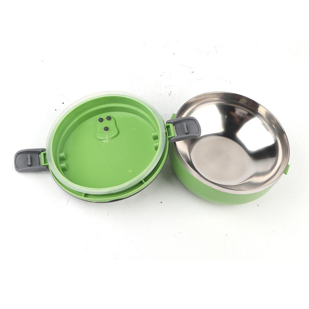 Round 1 Layer Durable Stainless Steel Lunch Box Bento Picnic Food Container