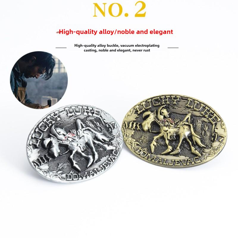 New Cowhide Belt Retro Punk Knight Belt Fashion Trend Belt Speed