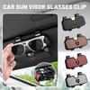 Car LOGO Sunglasses Storage Box Organizer Accessory Storage Box For Lamborghini Urus Huracan Aventador Premium Auto Accessories TT8