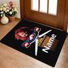 Personalized Name Horror Doll Living Room Non-Slip Area Rug Soft Carpet for Bedroom Playroom Sofa Office Home Decor Doormat