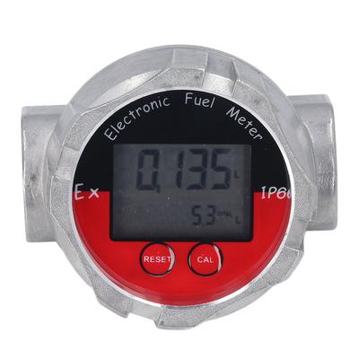 Medidor de Vazão de 1 Polegada Visor LCD Medidor de Vazão Digital de Turbina Alta Precisão Medidor de Vazão para Diesel