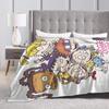 Relax Rugrat Pile Up Anime Cartoon Kids Blanket Merch Sofa Decorative  Throw Blankets Soft Velvet for Travel