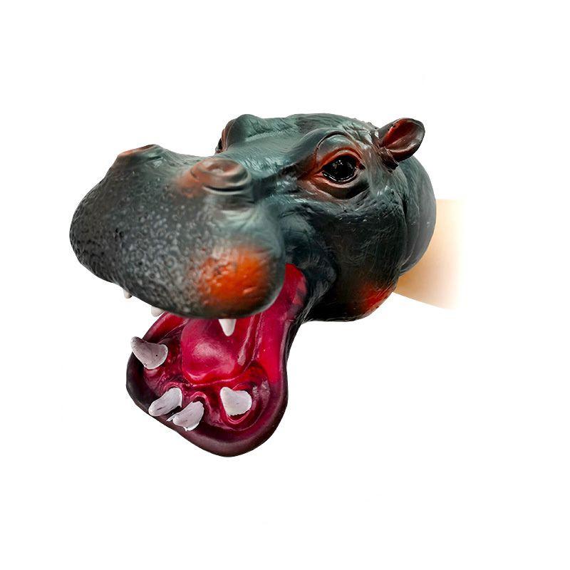 

Имитация Динозавра Ручная Кукла Мягкий ПВХ Голова Животного Игрушка Забавные Перчатки Подарки Дети Hippopotamusamphibius