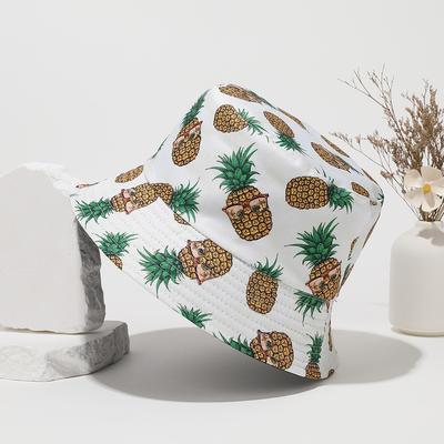 All Match Printed Men and Women's Sun Hat Outdoor Sports and Leisure Sun Protection Basin Hat Double Sided