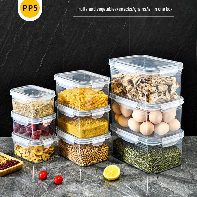 Large Capacity Double-Layer Transparent Fruit Storage Box with Drain - Food-Grade Plastic