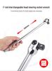 1/2 Swivel Head Socket Wrench with 180° Movable F-Handle