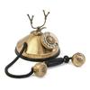 Dekorace Aqntique Kov Mosaz Starožitný Šňůrový Telefon Viktoriánský Starý Klasický Vzhled Pevná Linka Nefunkční Telefon Pouze Pro Dekoraci