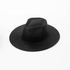100% Wool Western Fedora Hat Women Men Autumn Winter Casual Felt Cowgirl Hat Outdoor Sunshade Warm Concave Shape Fedoras Top Hat