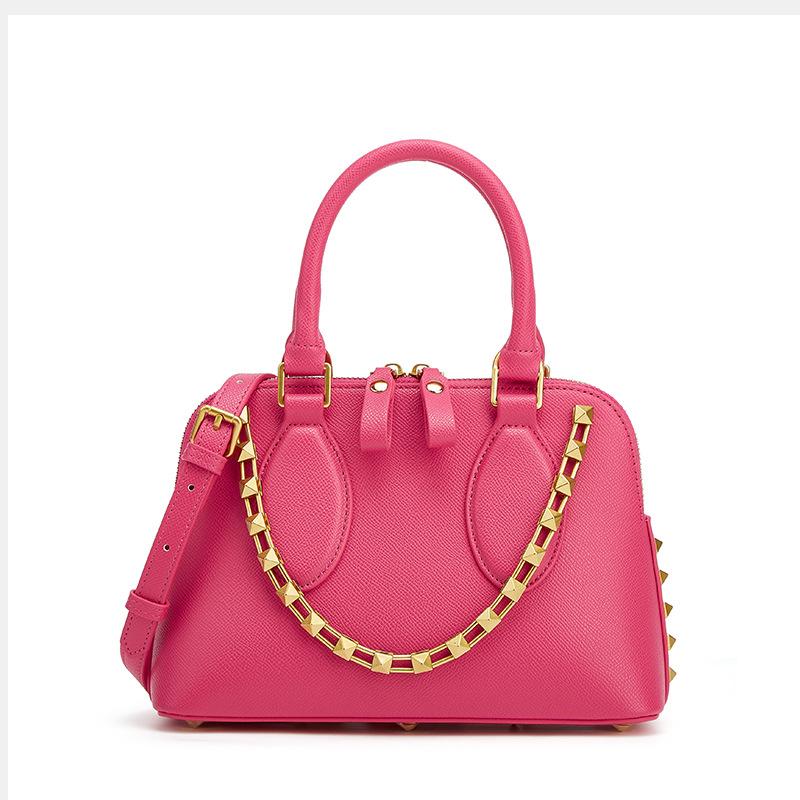 Handtasche im europäischen und amerikanischen Stil mit Muschelkette, exklusive, modische Schulter- und Umhängetasche für Damen