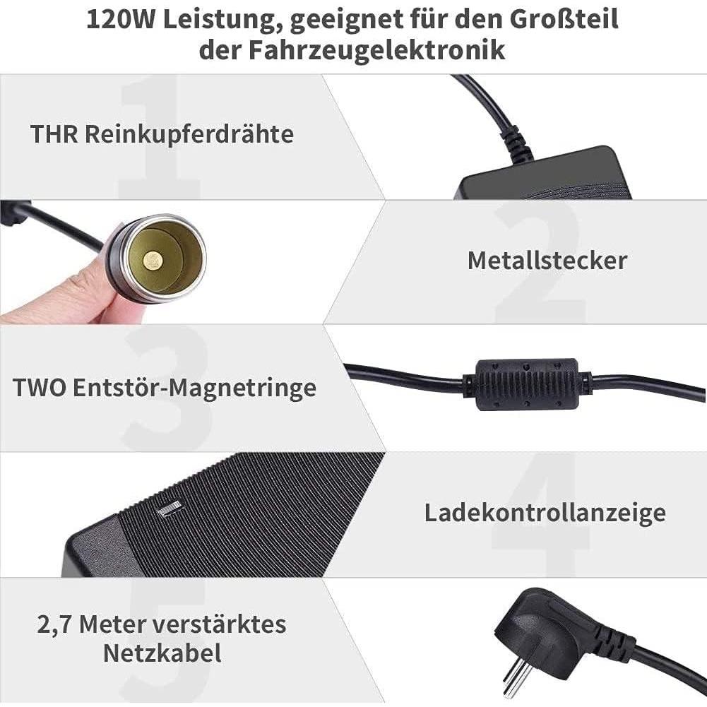 Napájací adaptér do auta Napájací adaptér AC DC Napájací adaptér 200V 230V na 240V na 12V Napájací adaptér do zapaľovača cigariet Adaptér do auta 10A 120W