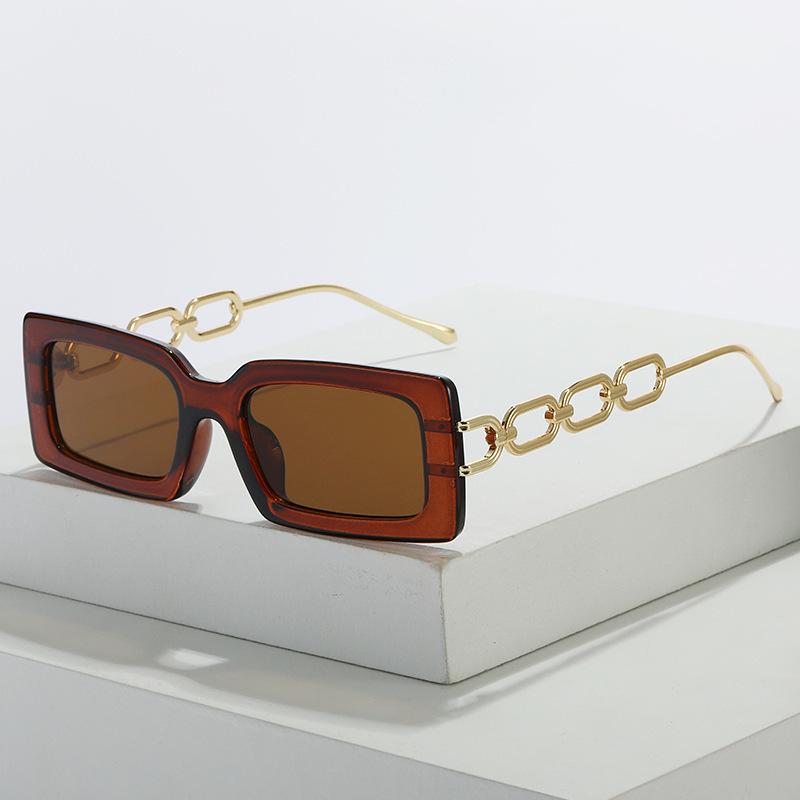 2024 Women's UV400 Square Chain Sunglasses - Versatile & Stylish