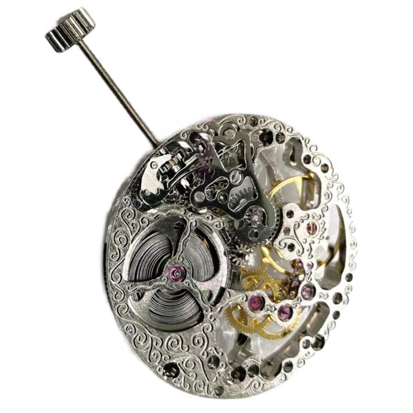 

21600bph 27.4mm ETA 6498 Watch Movement Skeleton Hand Winding Manual 17 Jewels Hollow Mechanical Movement Small Seconds @ 6 United States