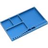 Magnetic Screw Tray Aluminium Alloy Magnetic Adsorption Widely Used Magnetic Parts Tray with Magnetic Pad for RC Repair Magnetic Tray(Blue)