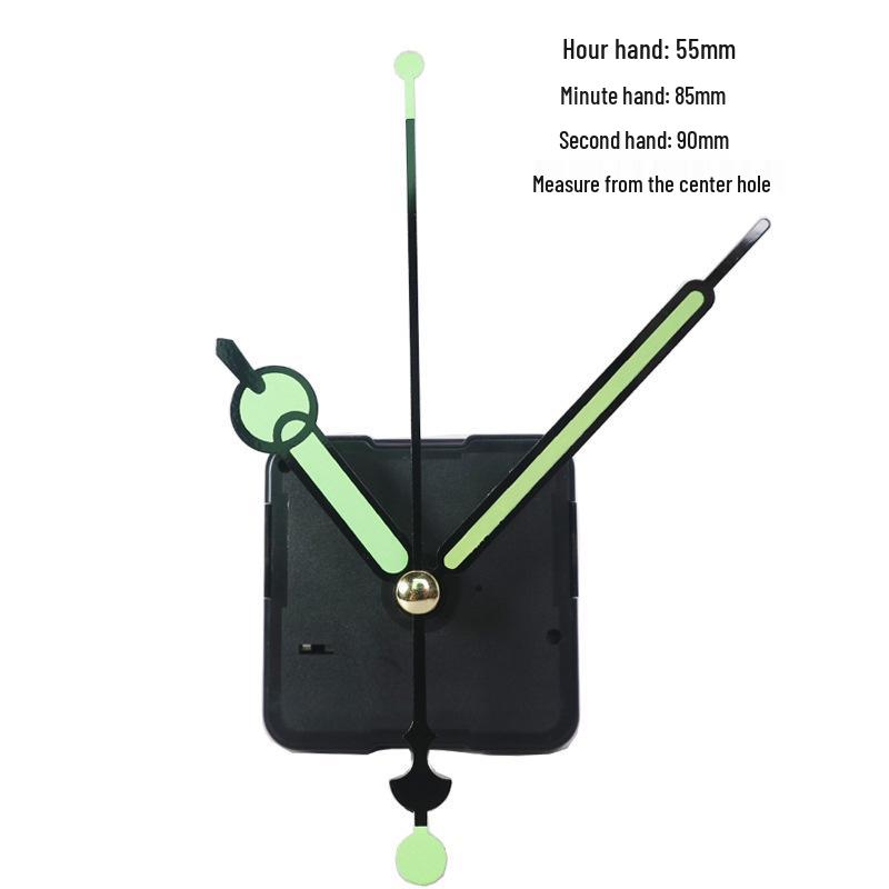 Silent Quartz Clock Movement with Cross-Stitch Metal Hands for Decorative Wall Clocks