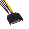 Adapter SATA / PCI-E 6-pin Akyga AK-CA-30 Do Karty Graficznej Z Kablem M/F 15cm