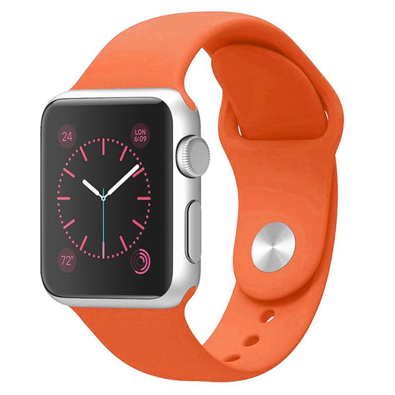 Apple Silicone Strap for Apple Watch Series 1-9/SE, Classic Sports Band
