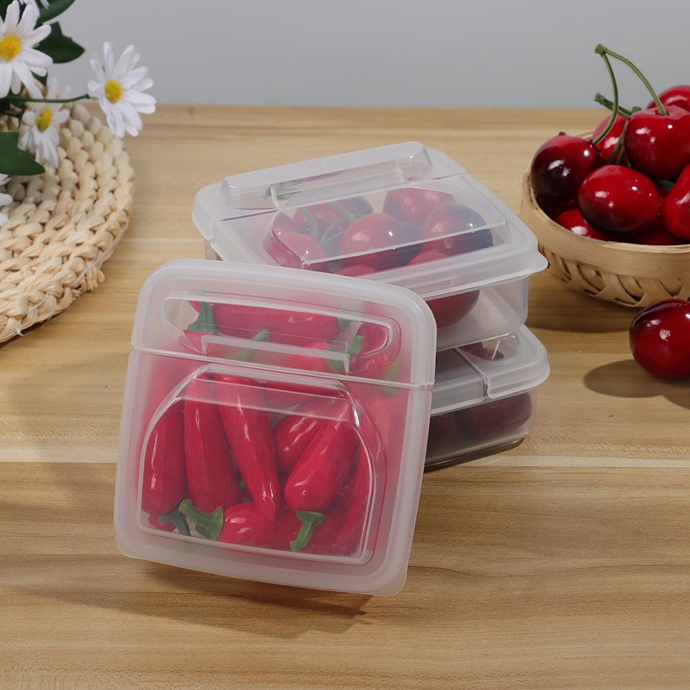 Organizer Case Fruit Vegetable Storage Box Fridge Butter Container Cheese Slice Storage Box